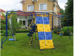 УДСК МЕЧТА с двумя качелями, скалодромом и горкой