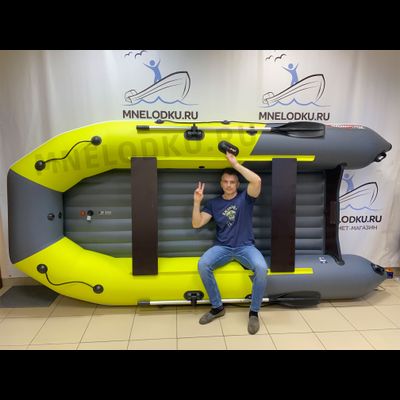 Моторная лодка Таймень NX 3800 НДНД PRO MAX желтый/графит