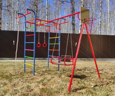 Уличный детский спортивный комплекс PLASTEP МИКРО 2 купить в Воронеже