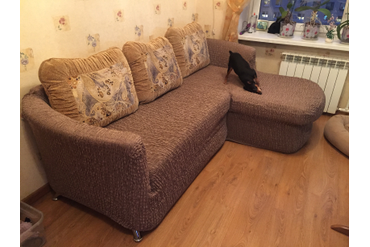 ЧЕХОЛ НА УГЛОВОЙ С ПРАВЫМ ВЫСТУПОМ СИЕНА ВЕНЕРА КОРИЧНЕВЫЙ