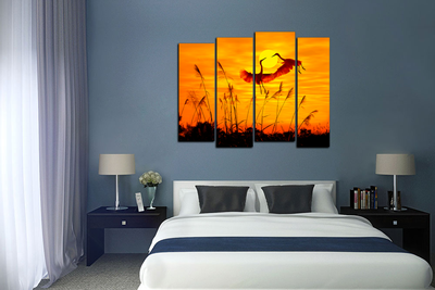 Модульная картина "Аисты"