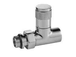 Набор дизайн-вентилей Royal Thermo PIANO, прямой (хром) 1/2"