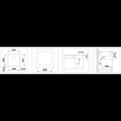 Мойка Blanco Subline 400-F 523495