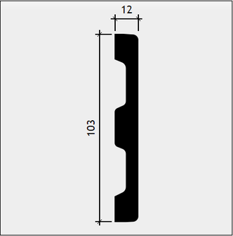 Молдинг 1.51.385 - 103*12*2000мм