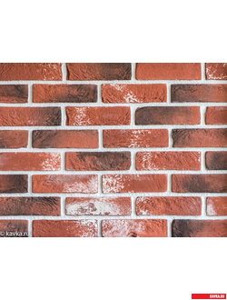 Кирпич Бельгийский. Красный штукатур. Для фасадов и интерьеров. Кавка