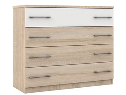 Комод Аврора Белый+Сонома