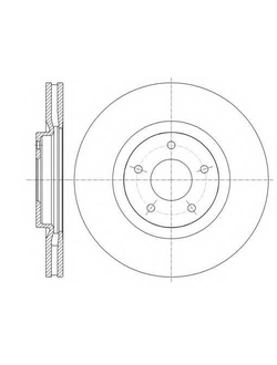 Диск тормозной задний (MILES) для Ниссан Икс-Трейл Т30