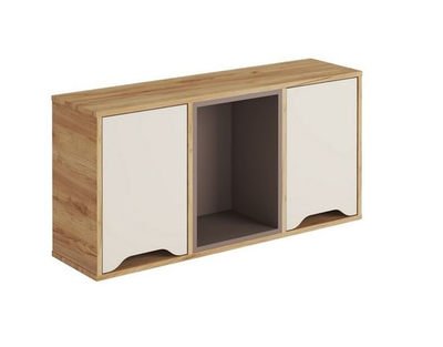 Полка навесная ПН-001 РИЧ Миндаль/Глиняный серый (Стиль)