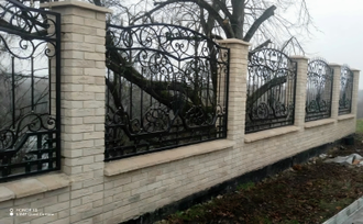 Кованый забор - Арт 01