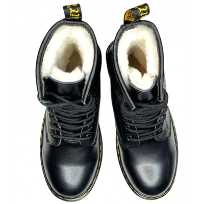 DR.MARTENS 1460 NAPPA BLACK С МЕХОМ