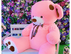 Огромный плюшевый мишка 180 см розовый Тони