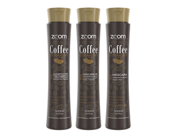 Набор кератина ZOOM Coffee Straight 3х500 мл