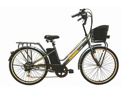 Pioneer Classic 26"  (6 скоростей, диск. тормоза, 250W, 10А) (коричневый)