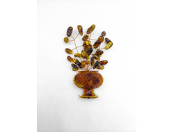 Сувенир-магнит "ВАЗА С ВЕТОЧКАМИ"