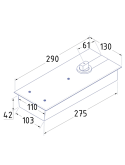 GTS680 SSS Доводчик Без фиксации (до 100 кг)
