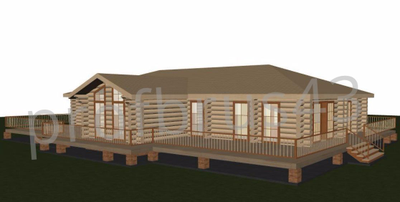 Рубленый дом "Дом Охотника 2", 464,8 м2