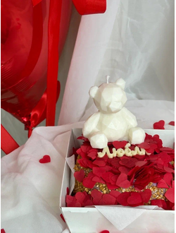 СВЕЧА "МИШКА ГЕОМЕТРИЯ"