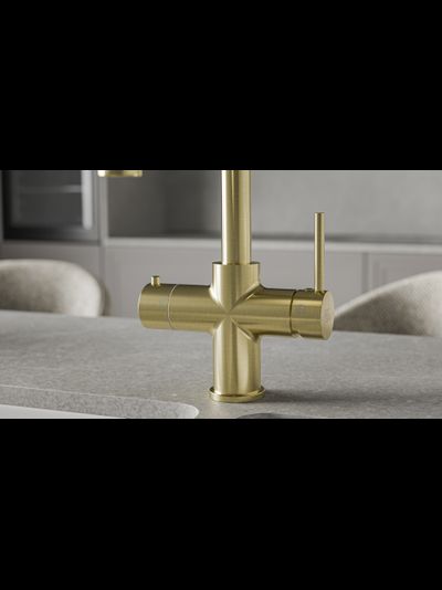 Система мгновенного кипячения воды с газацией и охлаждением 5в1 AQUAHOT ARTISAN MONTBLANC LG (светлое золото)