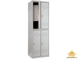 Шкаф металлический для одежды четырехсекционный LS(LE)-22