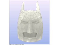 Модель для бумажного моделирования "Маска Бэтмена"