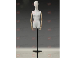 M-55W Манекен портной демонстрационный женский белый шарнирные руки деревянные