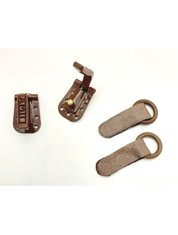 Крючок шубный металлический, темно коричневый