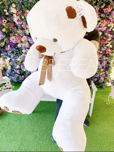 Огромный плюшевый мишка 200 см белый Тони