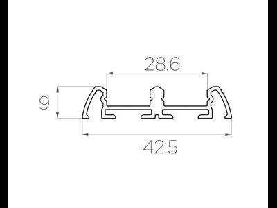 Алюминиевый профиль 4L-4209-S ANOD