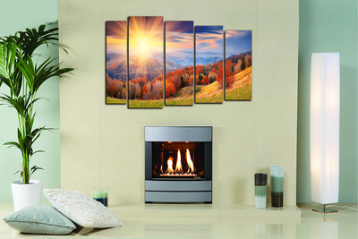 Модульная картина "Просторы лесов"