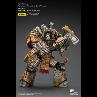 Пертурабо, примарх Железных Воинов (Warhammer Horus Heresy) - КОЛЛЕКЦИОННАЯ ФИГУРКА 1/18 Iron Warriors Perturabo, Primarch of the IVth Legion (JT01819) - JOYTOY