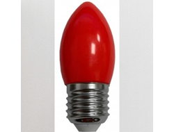 Ecola свеча E27 2W Красный матов. 82x37 C7TR20ELY