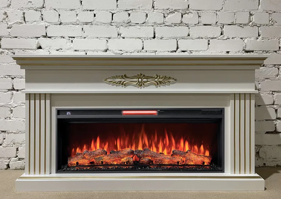 Линейный электрокамин Денвер