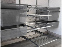 Выдвижные элементы, корзины, брючницы, обувницы металлик