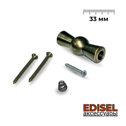 ручка бронзовая 33мм