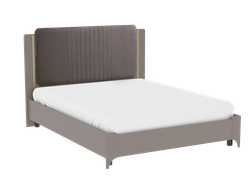 Спальня СИДЕ - Кровать 1600 (Велюр) Мокко