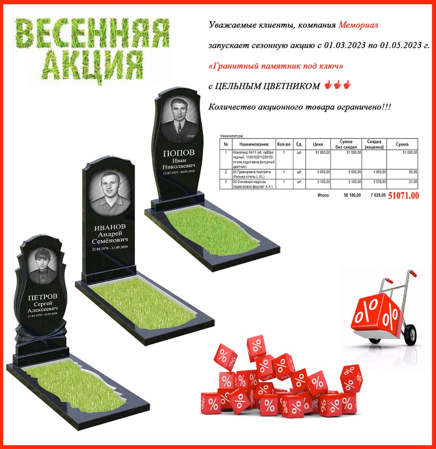 Купить памятник в Магнитогорске - цены на изготовление памятников
