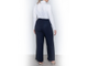 Женские летние прямые брюки-палаццо арт. 1314-8567 (цвет темно-синий) Размеры 52-78
