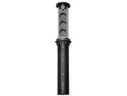 Удлинитель выдвижной POP-UP AUTO 3 розетки, 2хUSB, max 3500W, 250V, черный 11.800.02.011 с проводом 1,8 и вилкой,  GLS *