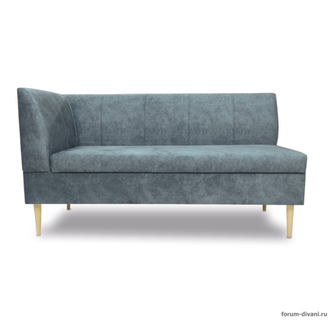 Кухонный ДИВАН "ФОРУМ-8Б" с боковой спинкой, Серый Левый