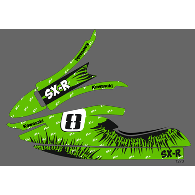 Наклейки на Гидроцикл kawasaki JET SX-R 800 #1273