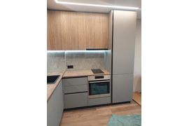 Кухня серый софт