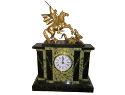 Часы "Георгий Победоносец", змеевик