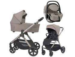 Коляска 3в1 Espiro Only 2026, 529 Sahara Beige (Бежевый) (Premier)