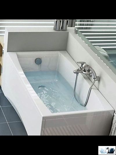 Ванна акриловая Cersanit Virgo, прямоугольной формы с увеличенным объемом