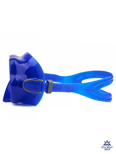 Маска с трубкой Sargan "БАТТЕРФЛЯЙ-М" черно-ярко синий