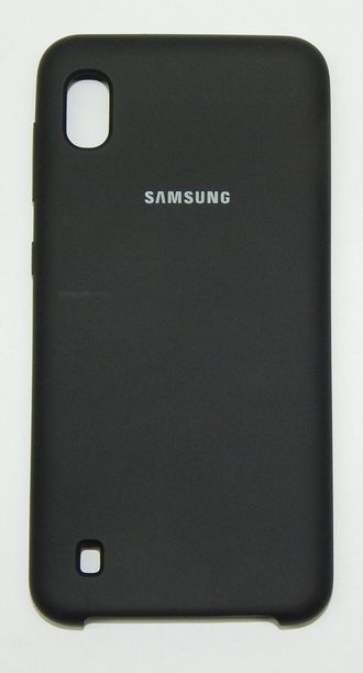 Защитная крышка силиконовая Samsung Galaxy A10, черная