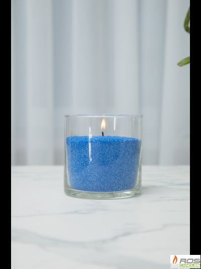 Насыпная свеча "Цилиндр 10 см", синяя "Синий"