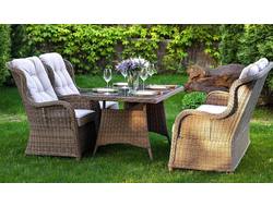 Обеденный комплект GENEVA из искусственного ротанга
