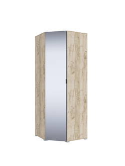 Шкаф угловой Теана Дуб Крафт Серый/МДФ Светло-серый (ТЭКС)