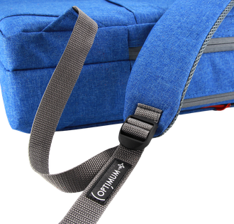 Рюкзак сумка для ноутбука 15.6 - 17.3 дюймов Optimum, голубой